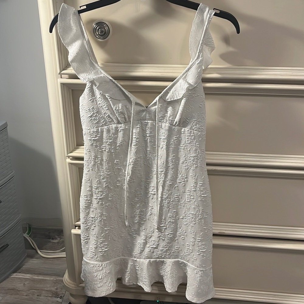 White graduation dress